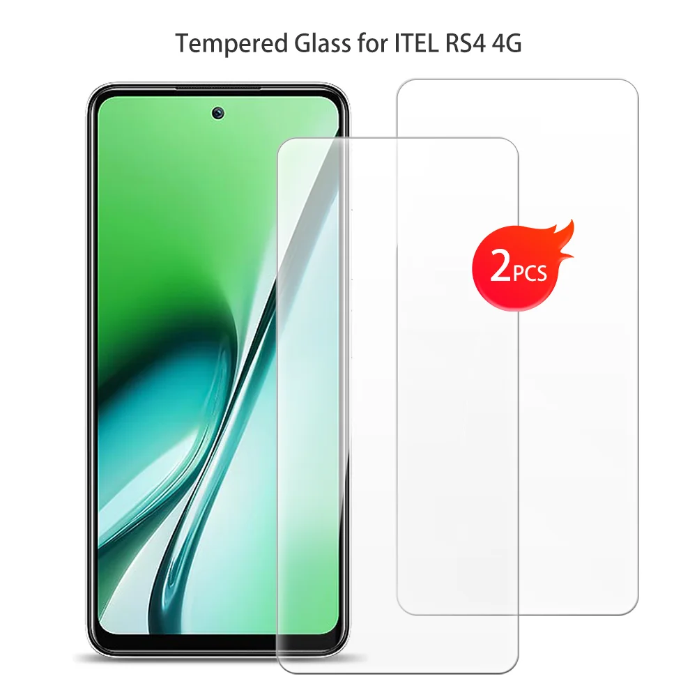 

For ITEL RS4 4G Tempered Glass Protective Screen Protector Smart Phone Cover Film
