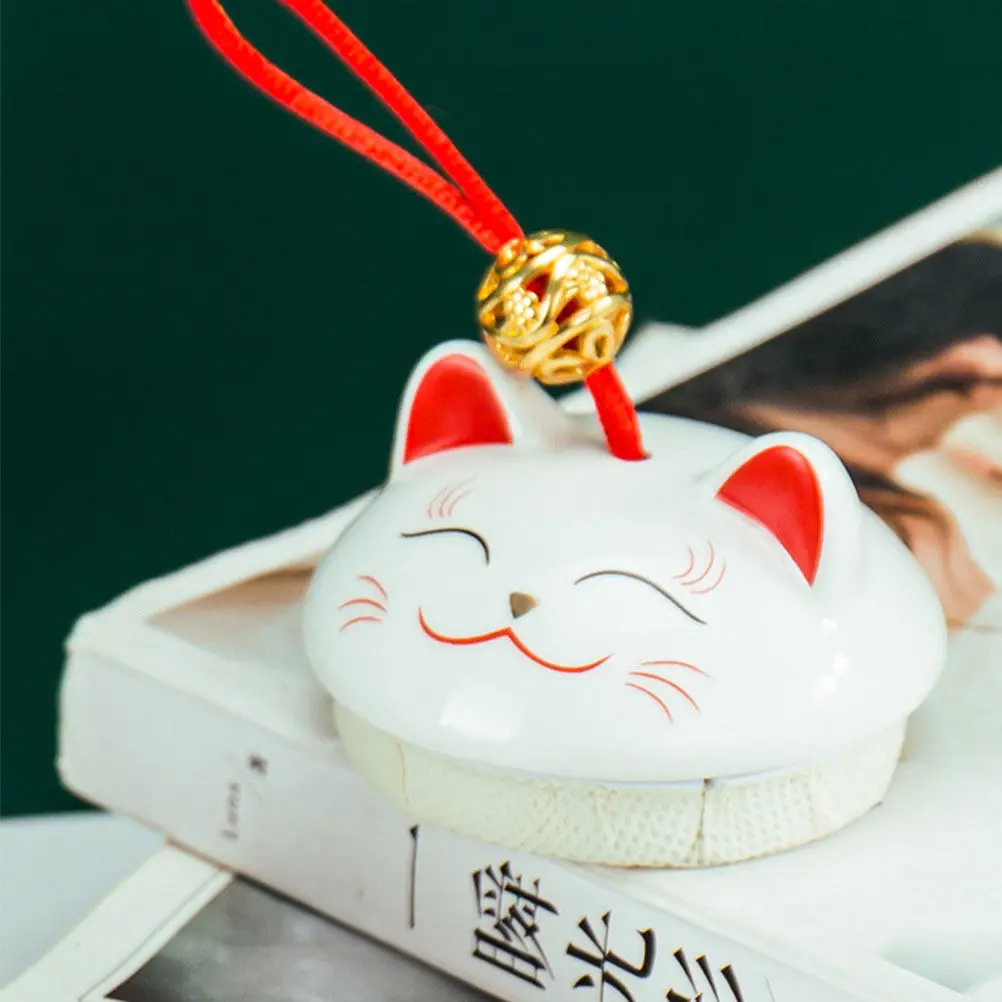 

Fortune Cat Sealing Tea Canister Ceramic Storage Jar Airtight Container for Tea Leaves Powder Snacks Kitchen Home Supply