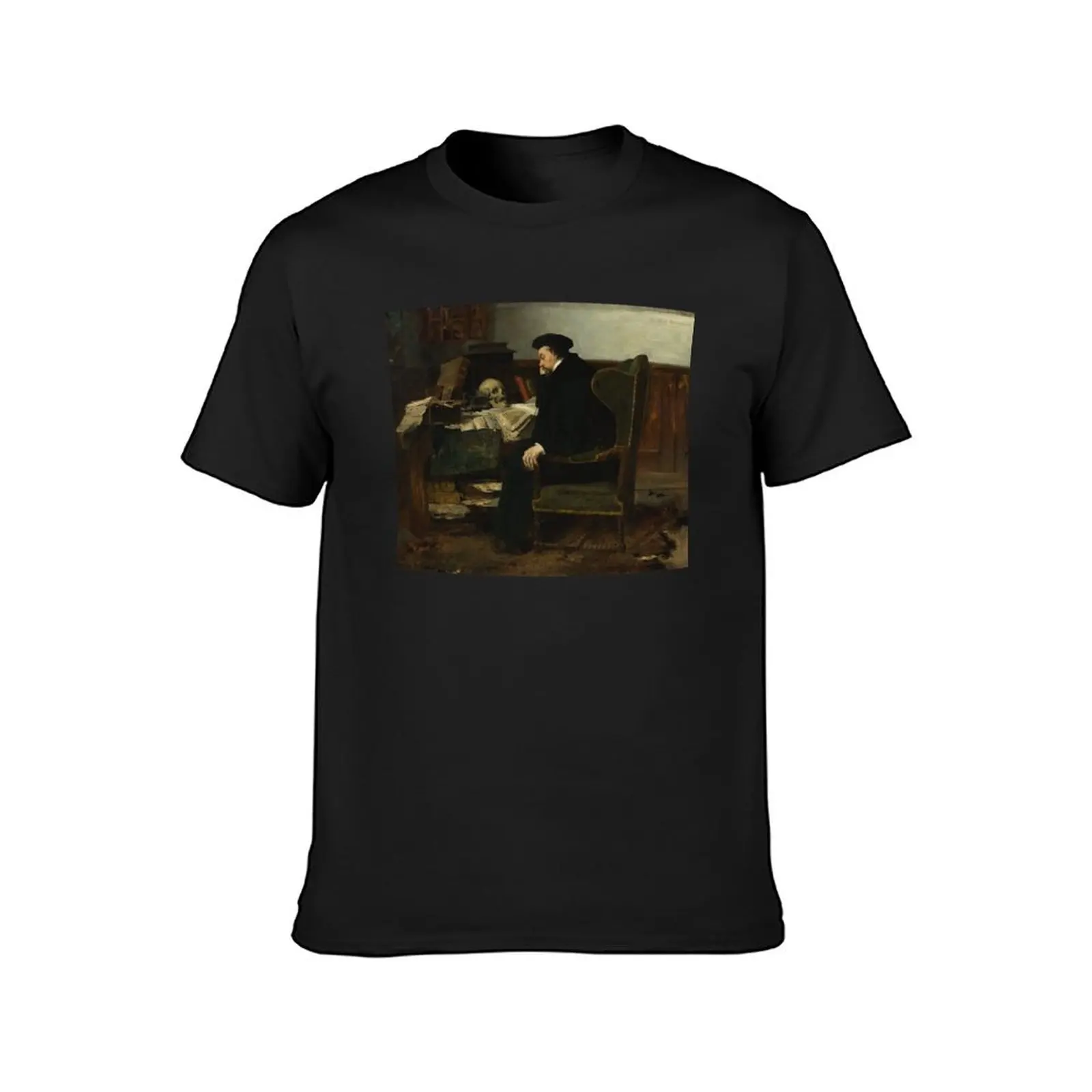 Eilif Peterssen - Absorbed in his Studies T-Shirt quick-drying hippie clothes cute clothes anime mens champion t shirts