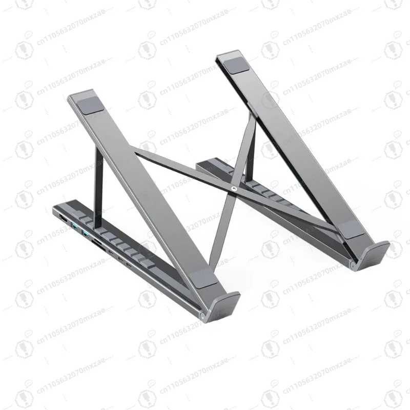 Folding notebook holder docking station 8 in 1 multi-function docking station 4K HDMI portable interface converter