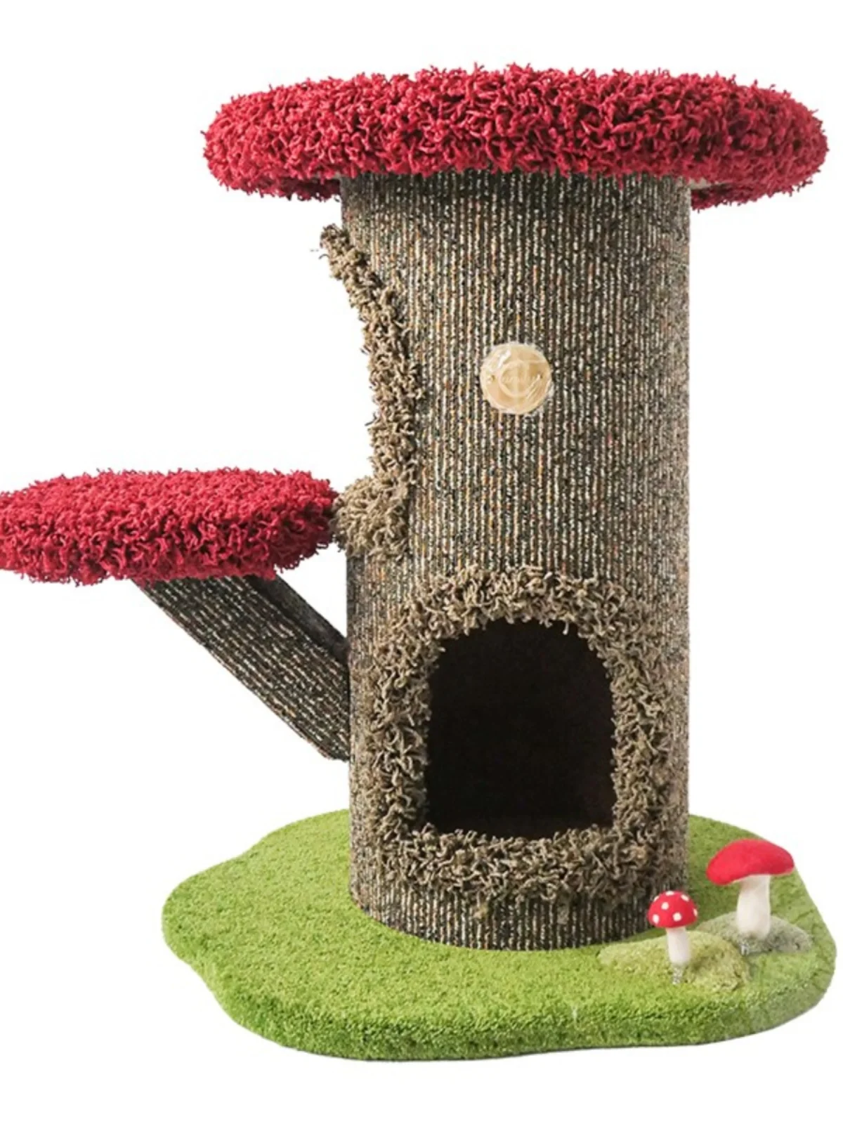 Mushroom Cat Climbing Frame, Nesting Tree Hole, Jumping Platform, Grasping Pillars, Pet Supplies