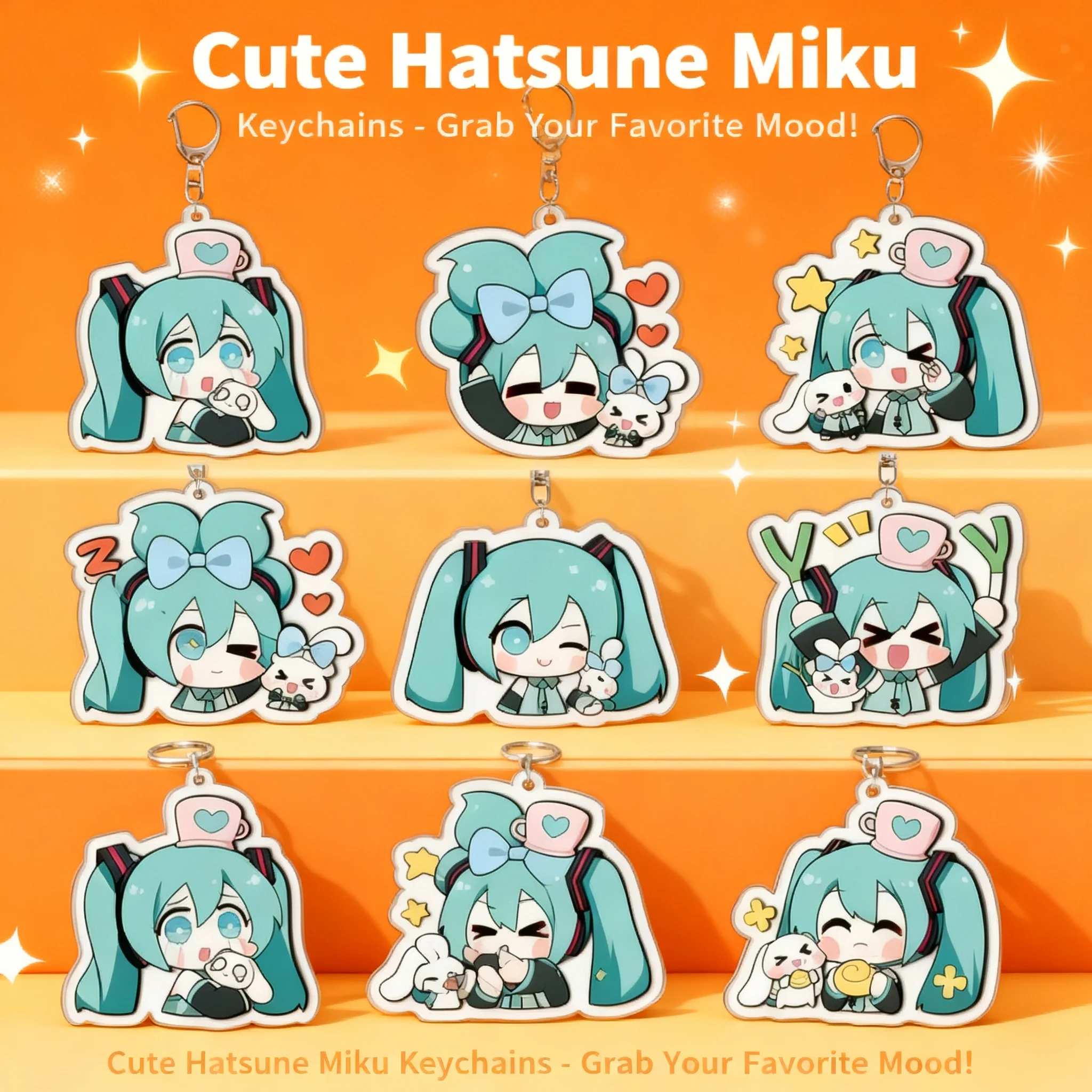 

Miku Hatsune Princess Acrylic Keychain Virtual Idol Anime Merchandise Accessory Pendant Gift for Fans Cosplay Collection Figure