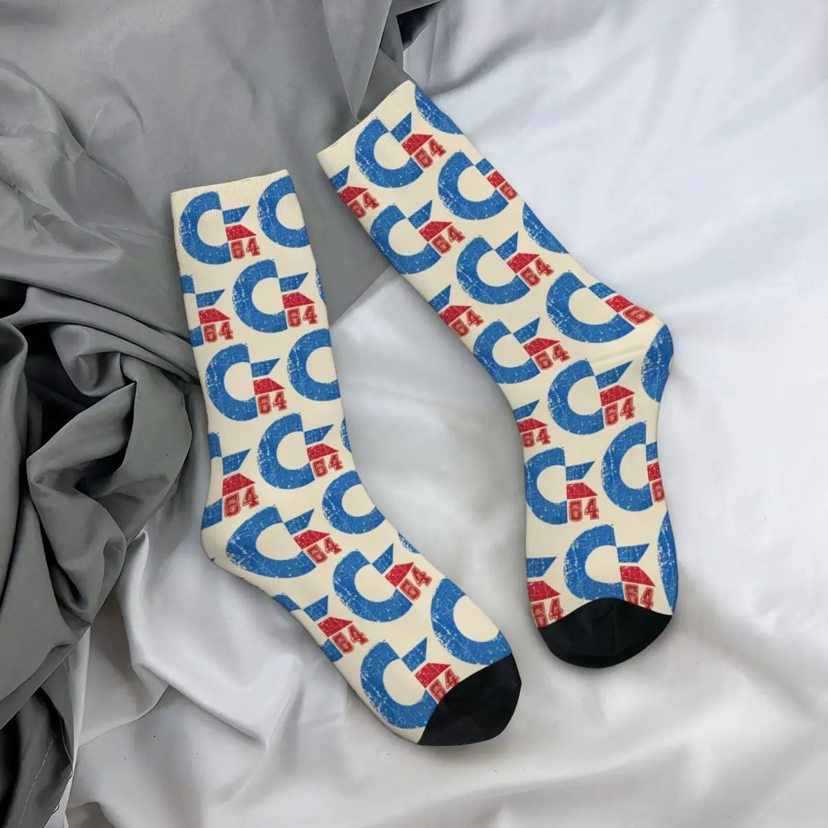 All Seasons Crew Stockings Commodore Circuits Amiga Logo Socks Harajuku Long Socks for Men Women Valentine's Day Gifts
