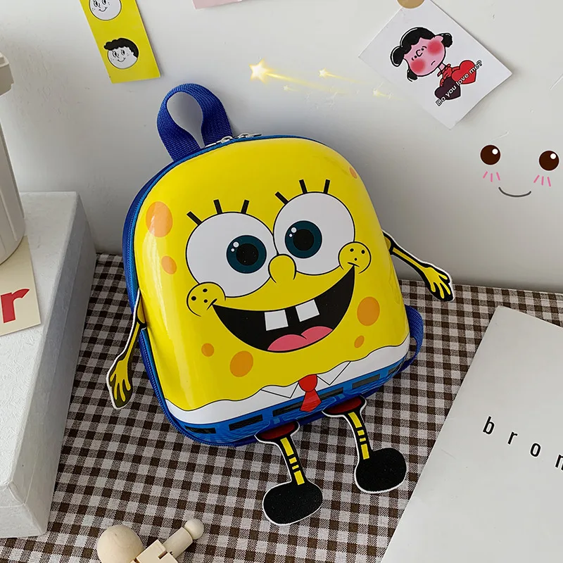 Spongebob Squarepants Kindergarten Schoolbag Anime Cartoon Pc Eggshell Bags Children Backpack Toddler Backpack Mini Bags