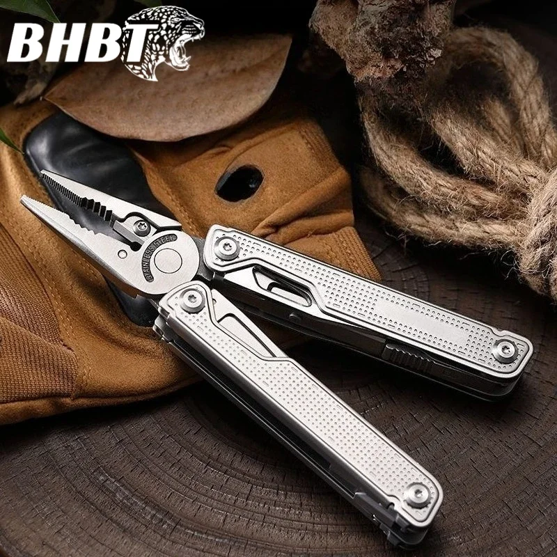 BHBT 25 in 1 Multi-tool Pliers EDC Multitool Pocket Knife Portable Outdoor Camping Survival Gear with Bits Kit