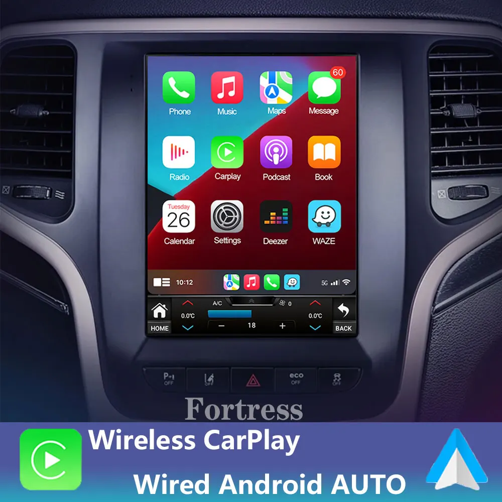 Multimedialny odtwarzacz wideo WIFI dla Jeep Grand Cherokee 2014 - 2017 Radio samochodowe z androidem Stereo GPS Carplay jednostka główna 9.