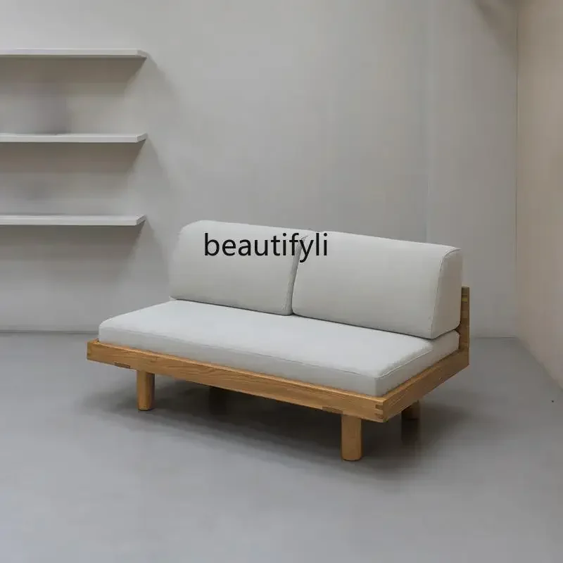 

x1Medieval L09 solid wood sofa, Nordic retro log style removable