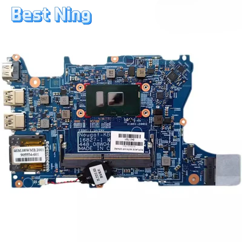 For HP Pavilion X360 11-U M1-U Laptop Motherboard 16827-1 Mainboard with I3-7100U CPU DDR4 100% Tested Ok