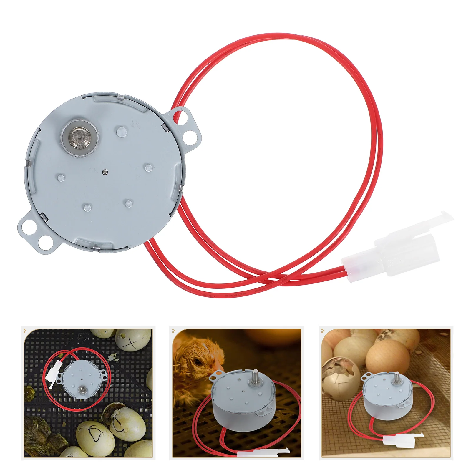 

Egg Flip Motor Gadgets Tools Incubator Turner Mini Automatic Silver for Replacement Parts