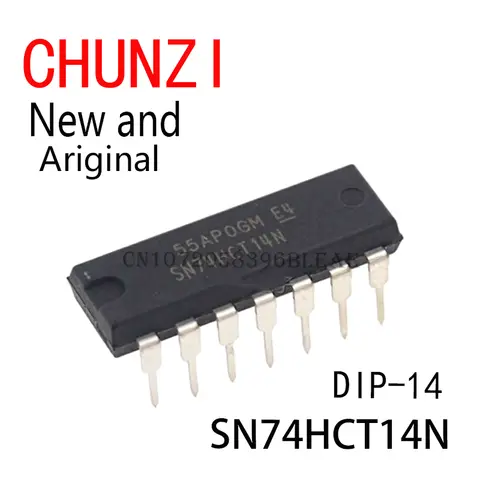 10 PZ Nuovo e Originale IC Integrato SN74HCT14 74HCT14N 74HCT14 DIP-14 SN74HCT14N