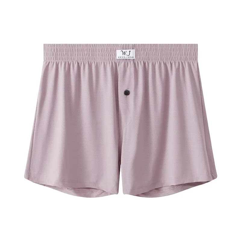 1PC Mens Sexy Underwear Plus Size Ice Silk Home Shorts Middle Waist Briefs Underpants Breathable Panties Sleep Bottoms Knickers view 4