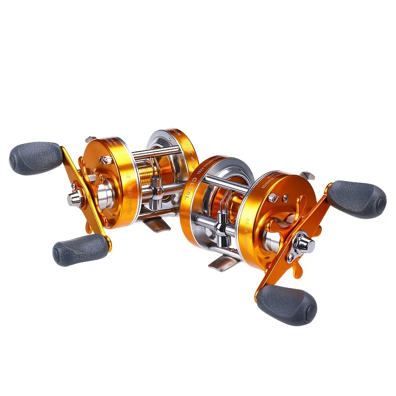 Nouveau moulinet de pêche à la traîne en métal appât coulée bateau moulé tambour roue de pêche entièrement en métal mer mouche pêche radeau pour matériel d'eau salée
