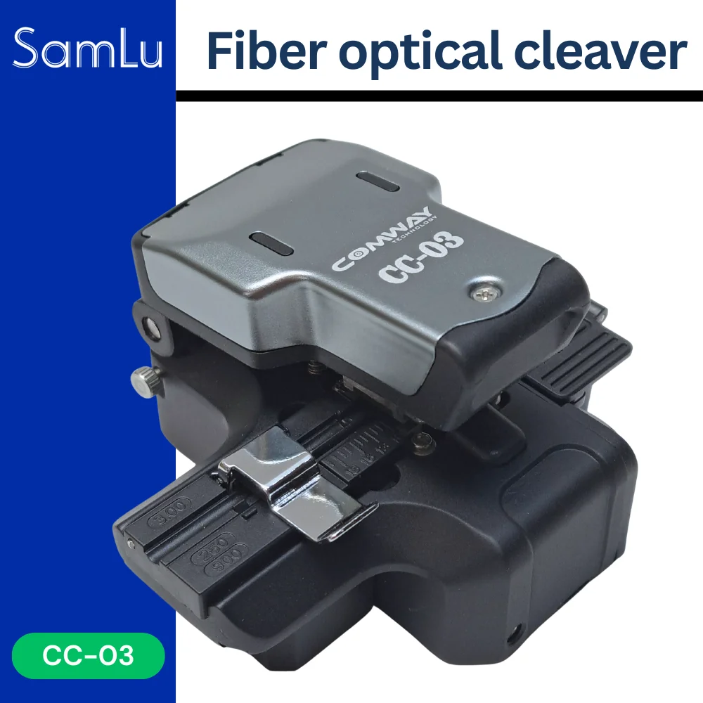 

SAMLU fiber optical cleaver cutting Knife CC-03 One-step Automatic High Precision Fiber Cutter - 48000 Blade Life