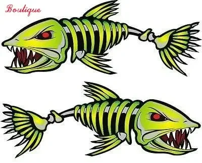 

Car Stickers Waterproof car fish bone cover scratch stickers, Chinese toon decorative window,pvc