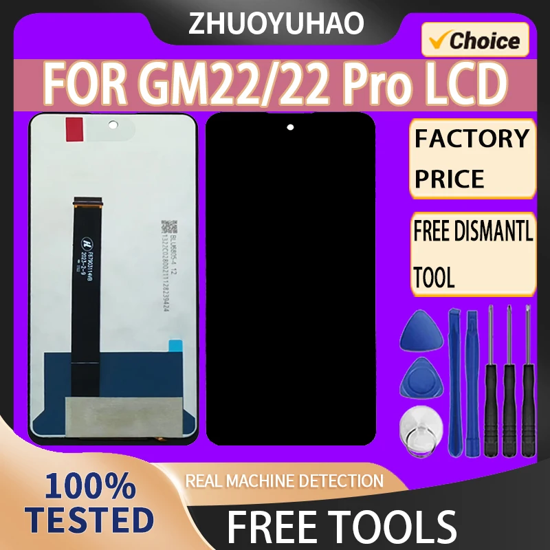 100% Tested For General Mobile GM22 LCD Display Touch Screen For GM22 22 Pro Full Display Screen LCDDisplay Assembly Replacement