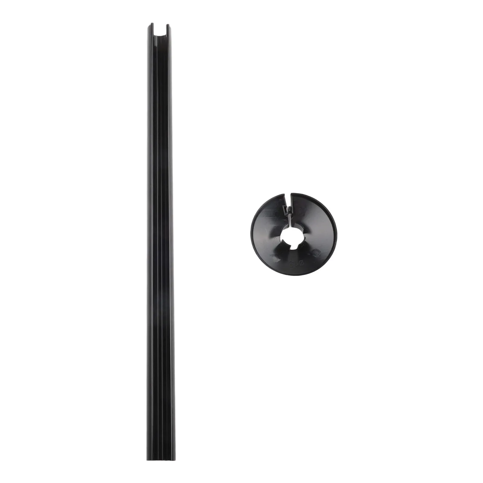 Черные крышки для труб Нашейники для труб из ПВХ Интерьер Эстетическое улучшение Настраиваемое длина Эффективная защита труб