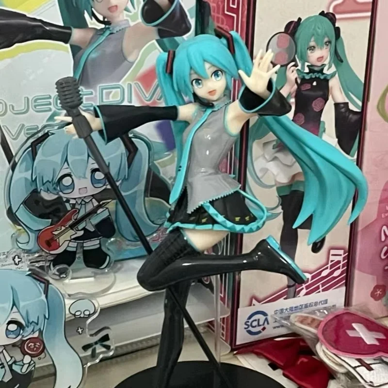 New Sega Hatsune Miku Luminasta 15th Anniversary Hatsune Miku Project-Diva Anime Figure Collection Decoration Model Toy Gifts