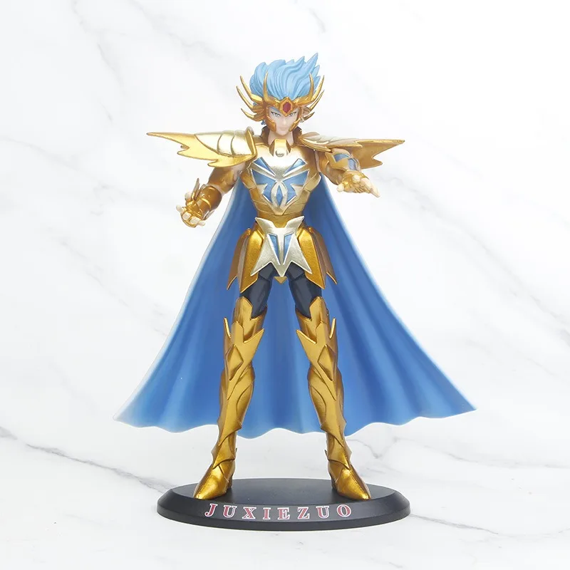 Saint Seiya The Gold Saints Aries Pisces Aquarius PVC Statue Action Figurine Desk Collectible Anime Model Toys Figures Gift