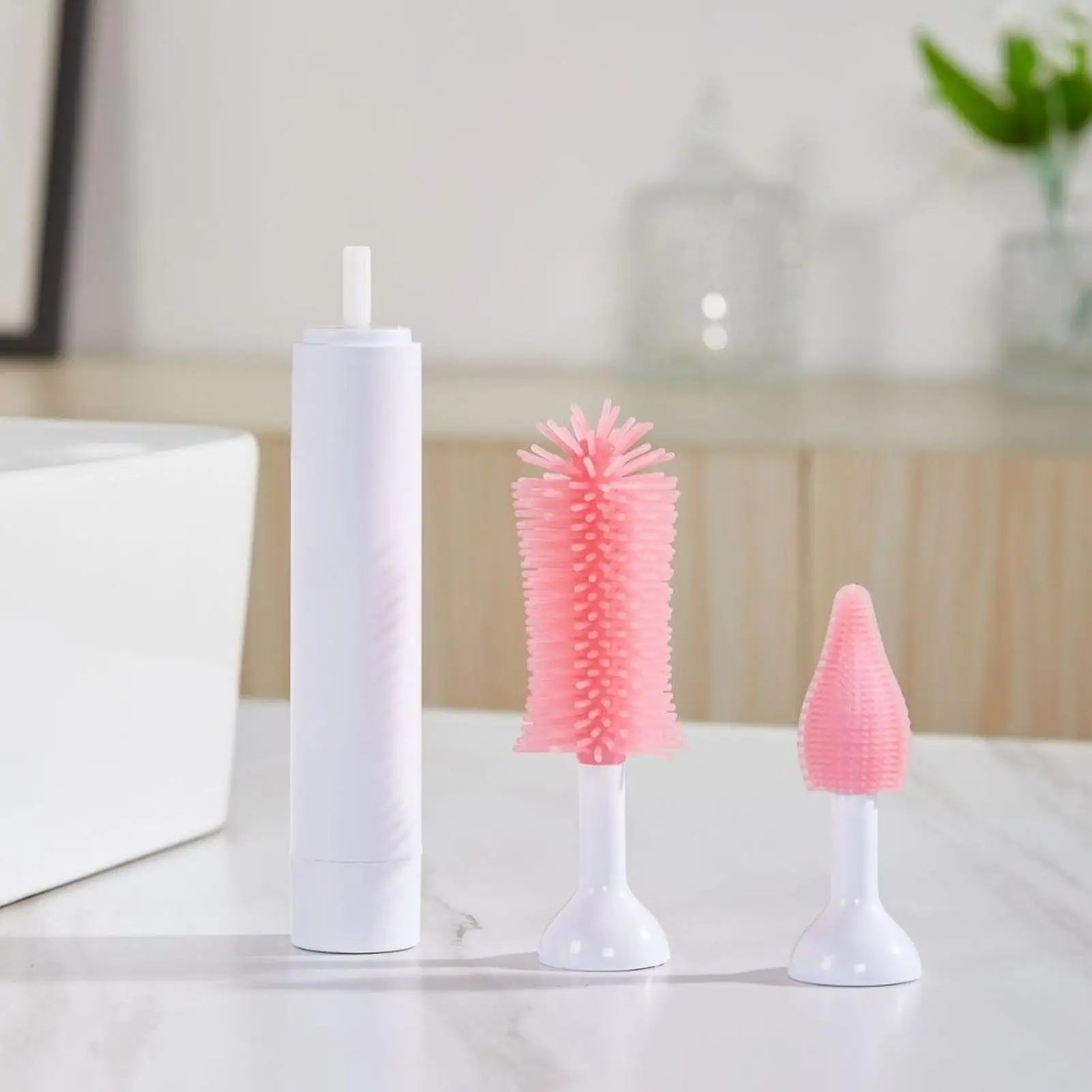 

Electric Bottle Brush Cleaner Electric Brush Travel Bottle Cleaner Kit Replaceable Tool Kit Cleaning Supplies For Women Mom Home