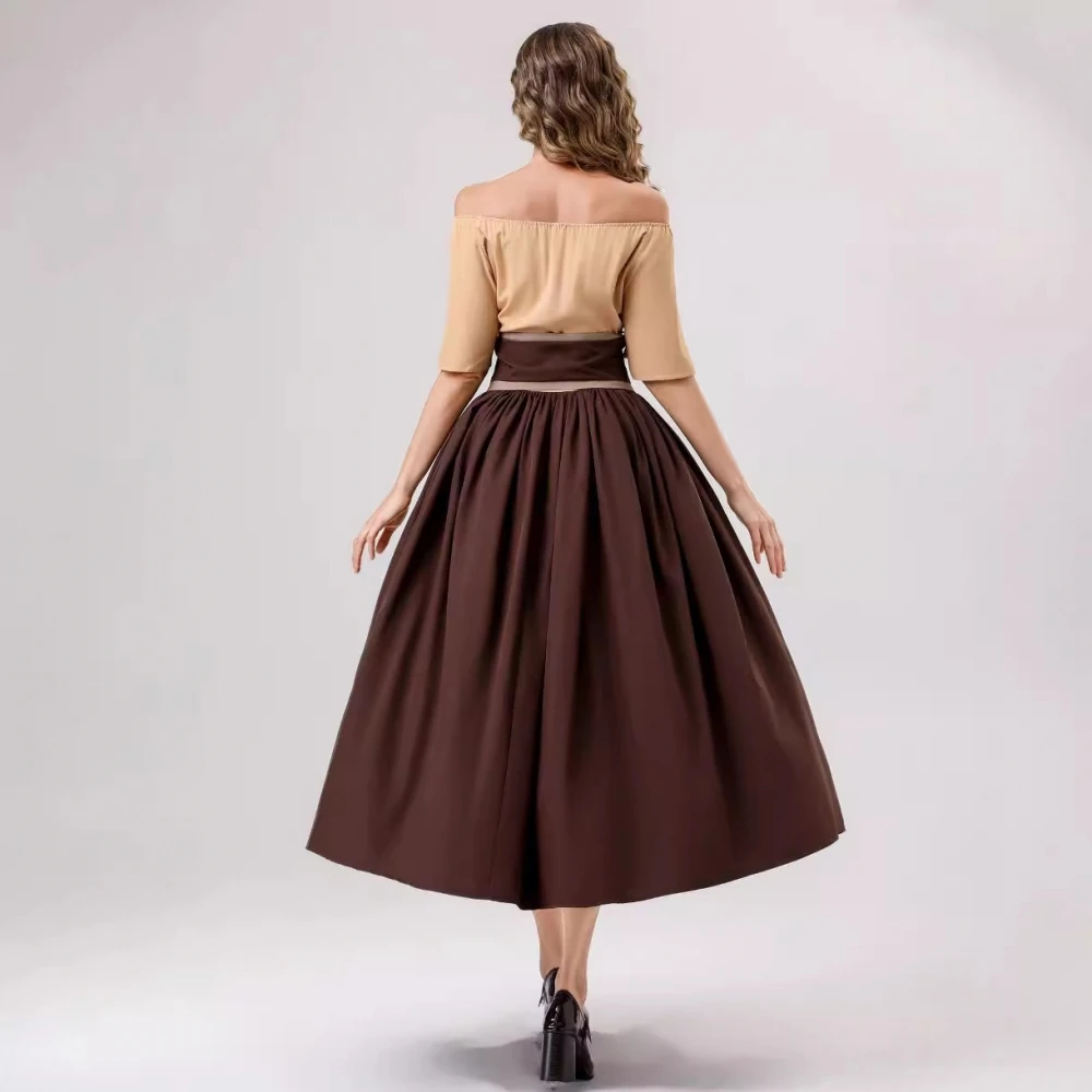 Robe de bal de mascarade pour adultes, rétro médiéval, Flng Sve Dr, Costume d'halloween, Collection d'hiver pour dames