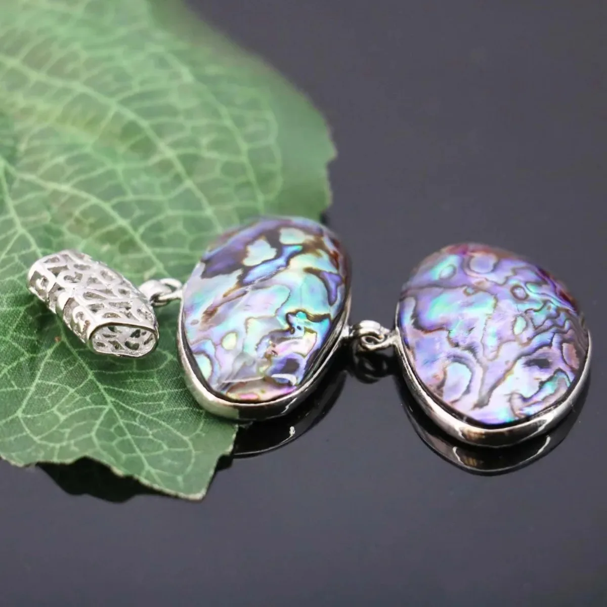 23X32mm Natural Abalone Seashells Sea Shell Pendant Stripe Women Girls Gifts Accessories Series Jewelry Making Crafts DIY