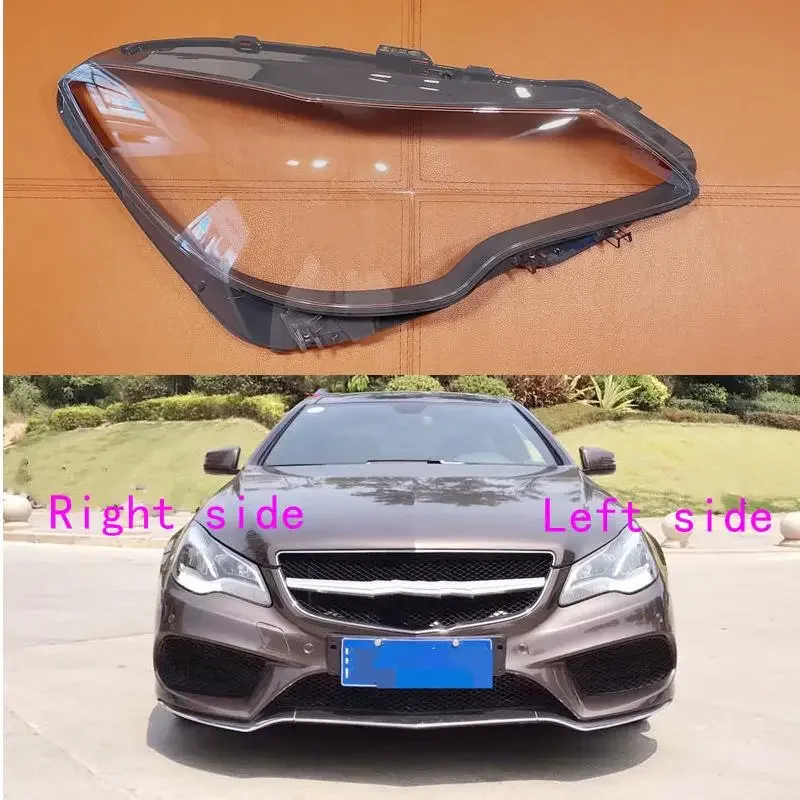 

For Mercedes-Benz E-Class w207 Coupe E200/E250/e300 2013 2014 2015 2016 car headlight cover headlamp lens auto shell cover