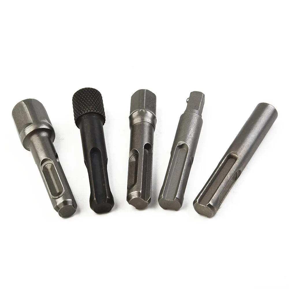 

Workshop Screwdriver Bits Adapter Bar Chuck Sleeve Tool Woodworking 5PCS Drilling Driver Parts SDS Accessories