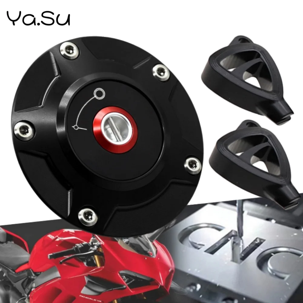 

Motorcycle Modification Quick Release Fuel Tank Cap for DUCATI Panigale V4 899 959 1199 1299 Streetfighter V2 V4 V4S SP