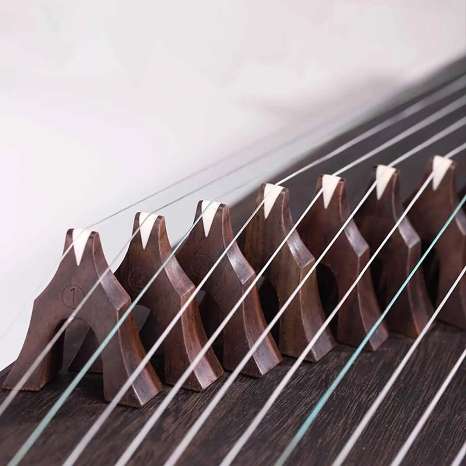 

21x Guzheng Bridges String Supports Chinese Zither Accessory Installation Accessories Replacement Wooden Support Pillar