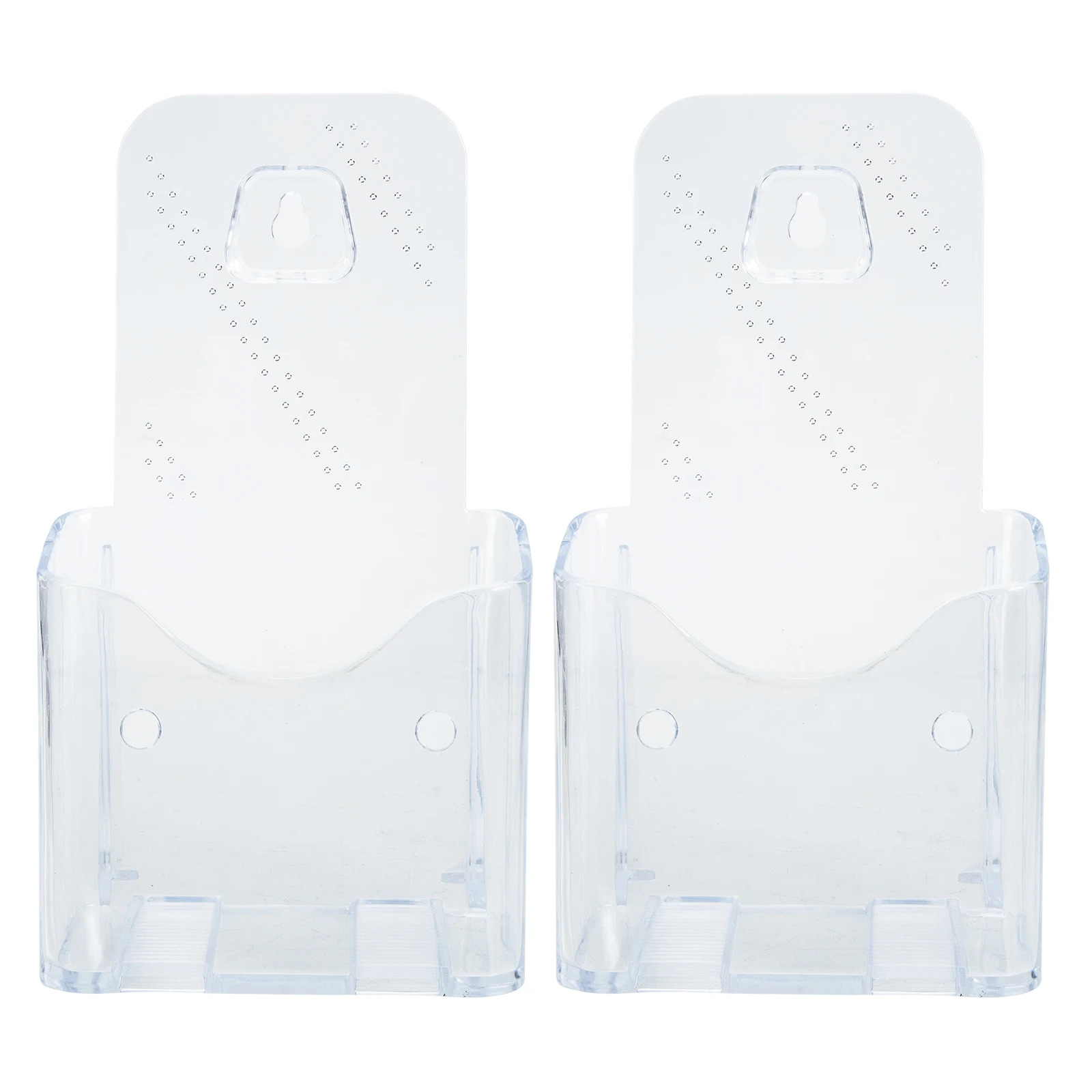 2 Pcs Acrylic Pamphlet Stand Literature Holder Display Brochure Clear Flyer