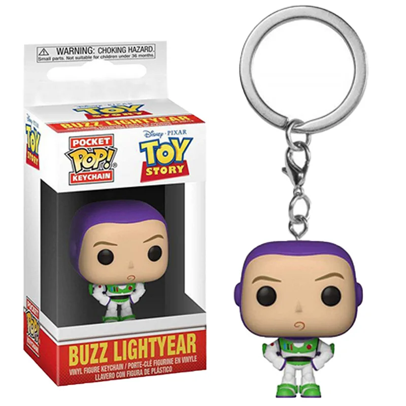 POP Toy Story 4 Forky Slinky Dog Woody Buzz Lightyear Alien llavero figura de acción modelo de colección juguetes para niños regalo