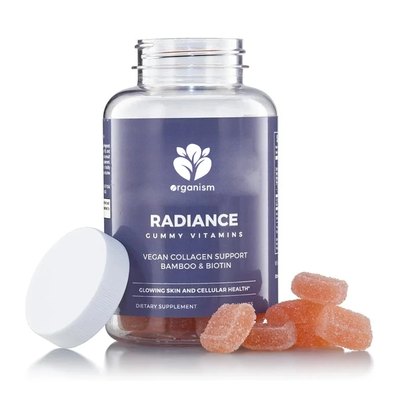 Collagen support, vitamin gummies nourish hair, skin, and nails, vegetarian, gluten free, non GMO, 60 gummies