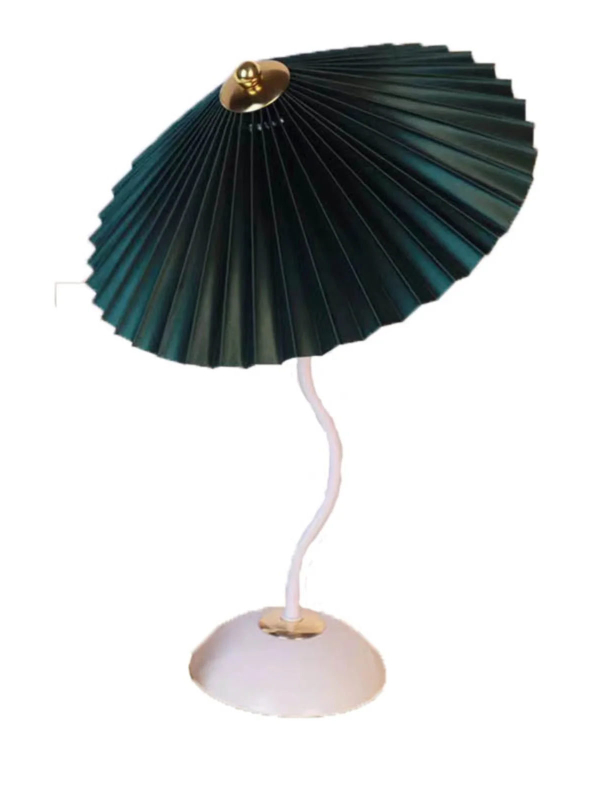 2024 new pleated decorative umbrella-shaped unique lamp bedroom bedside lamp warm romantic simple fashion