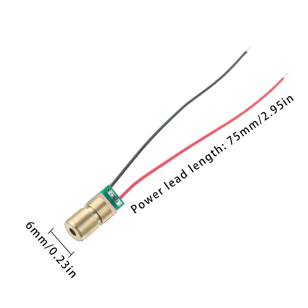 1/3/5/10pcs Laser diode 650nm 6mm 3V 5 million watt Adjustable Laser Dot Diode Module Red Copper Head