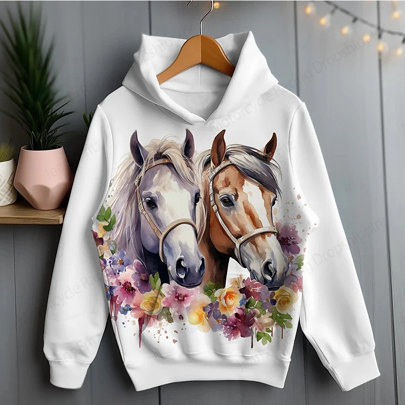 Animal Sweatshirt Funny Chicken Squirrel Horse Rabbit 3d Print Hoodie Men Women Fashion Oversize Hoodies Women Sweat Street Coat