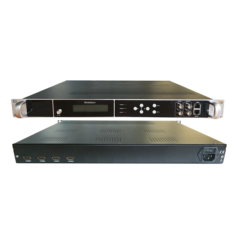 Multiple HD to DVB-T/ISDBT/DVB-C/ATSC RF encoder modulator digital headend