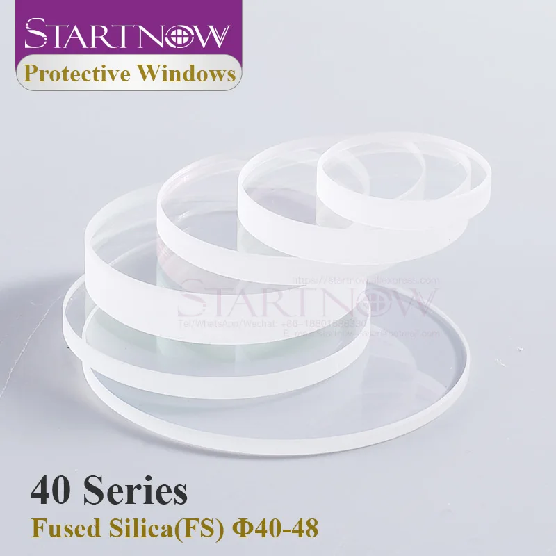 Startnow 1064nm Fiber Han's Laser Head Protective Lens 42x4mm Cutting Machine Protection Lenses 40*2 6KW 40x3 40*5 Protect Lens