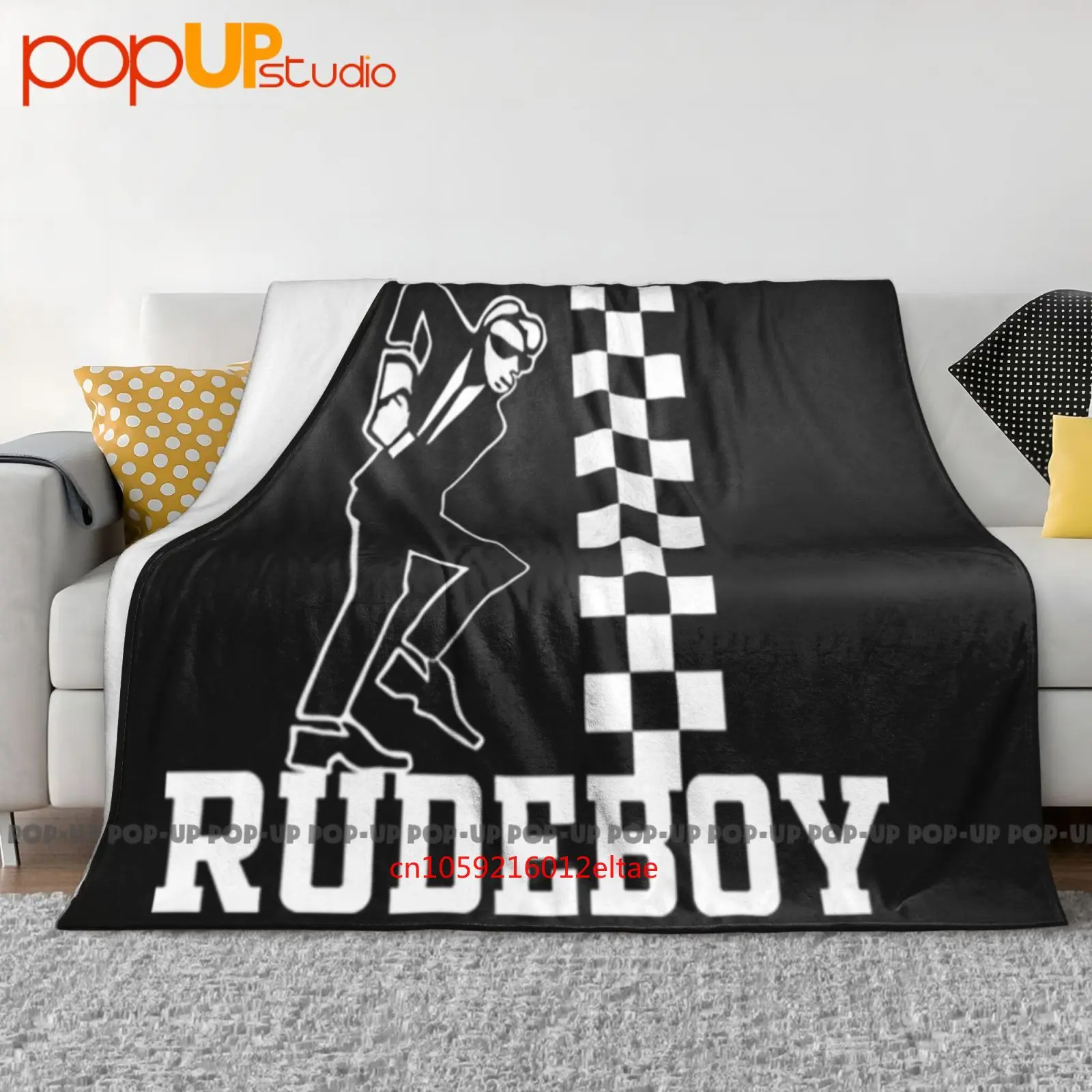 Skanking Rudeboy Ska Trojan Skinhead Scooterist Selector Ultra-Soft Blanket Quilt Winter Sofa Cover Bed Covers