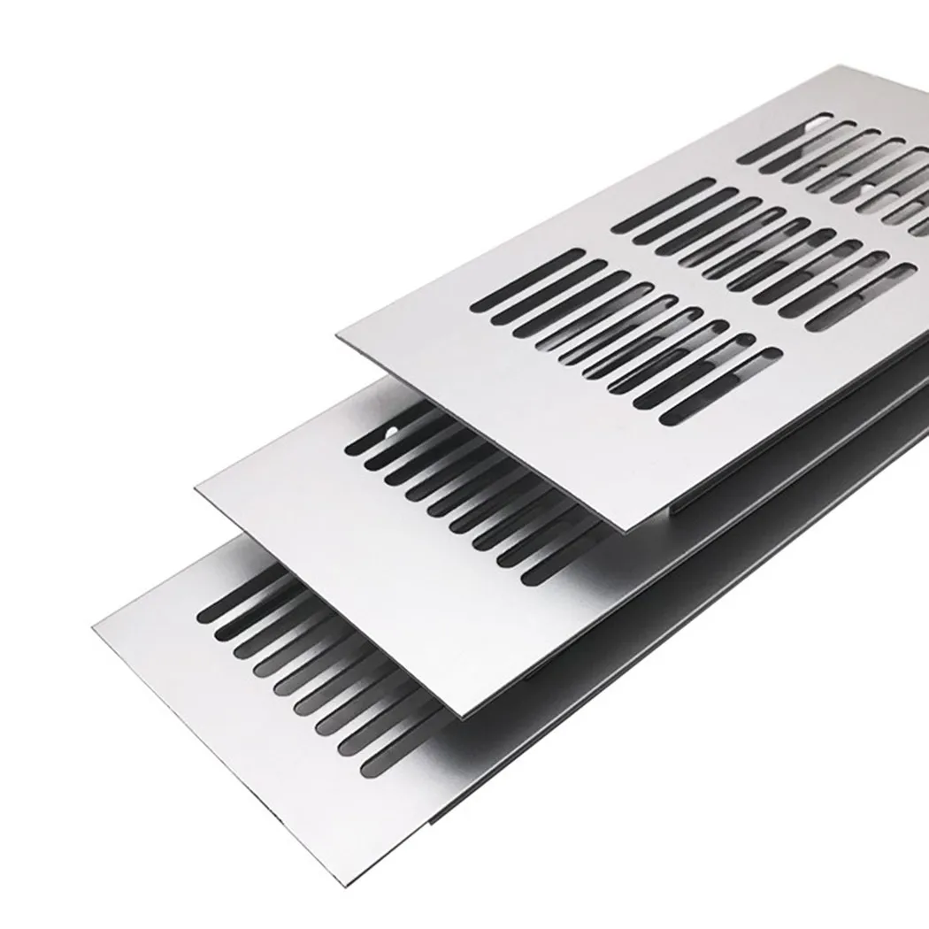 Ventilation Grille Aluminium Alloy Air Vent Grill Cabinet Wardrobe Ventilation Grille Cover Rectangular Furniture Parts
