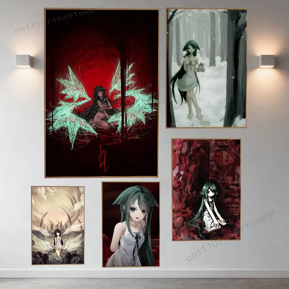 

Cute The Song of Saya Poster Wall For Sticky Decoration Waterproof Home Living Room Bedroom Bar