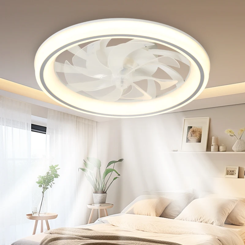 

Ceiling Fan Light Remote Control Home Decoration Ventilation LED Light High Wind Telescopic Silent Living Room Dining Room Lamp