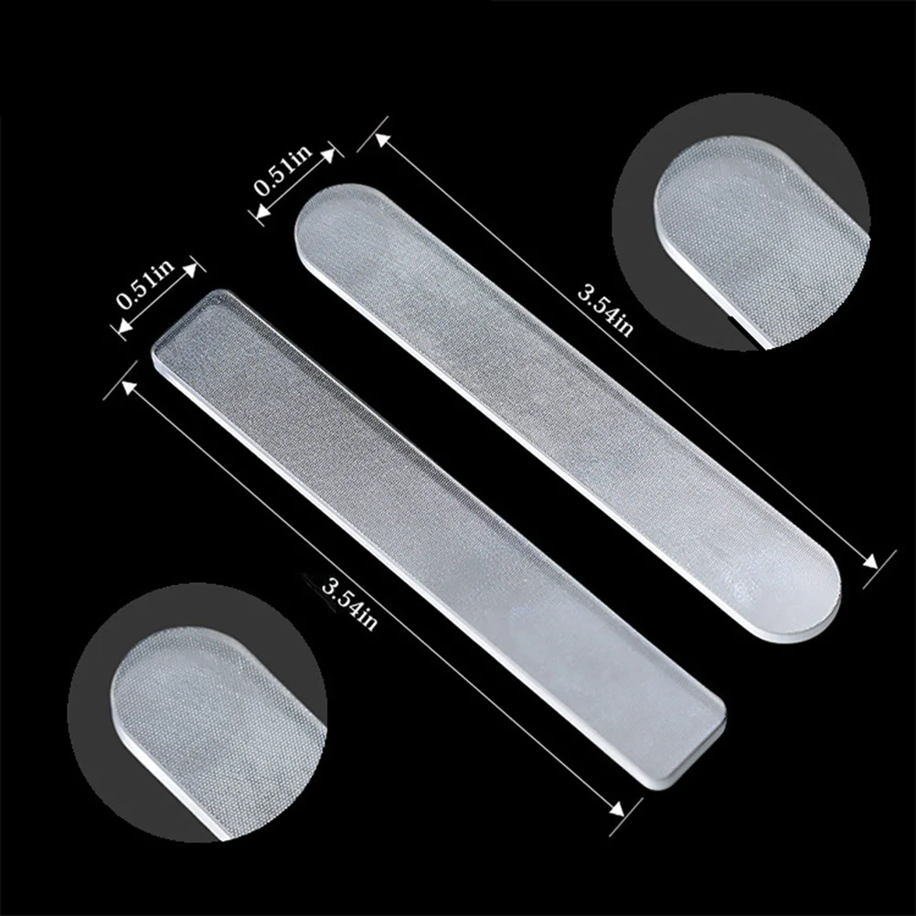 

2Pcs Nail Filing Tool Nano Emery Board Round Buffer Nail Art Tool Smooth Comfortable Lightweight Compact for Travel