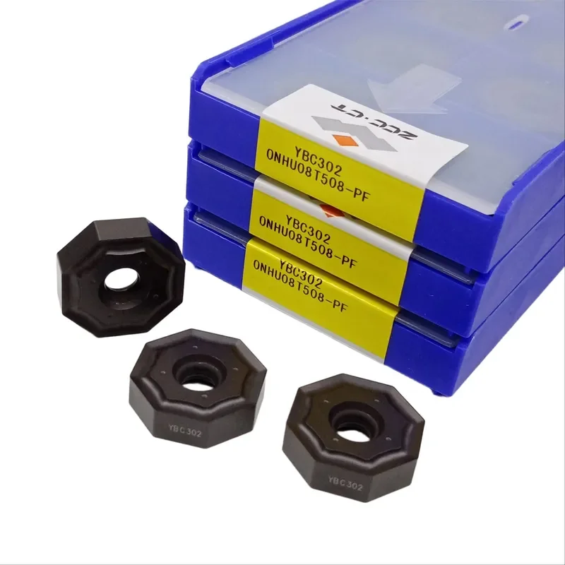 ONHU CNC Lathe Carbide Milling Insert ONHU08T508-PF YBC302 Cutting Tool for Steel 100% MOQ 10pcs