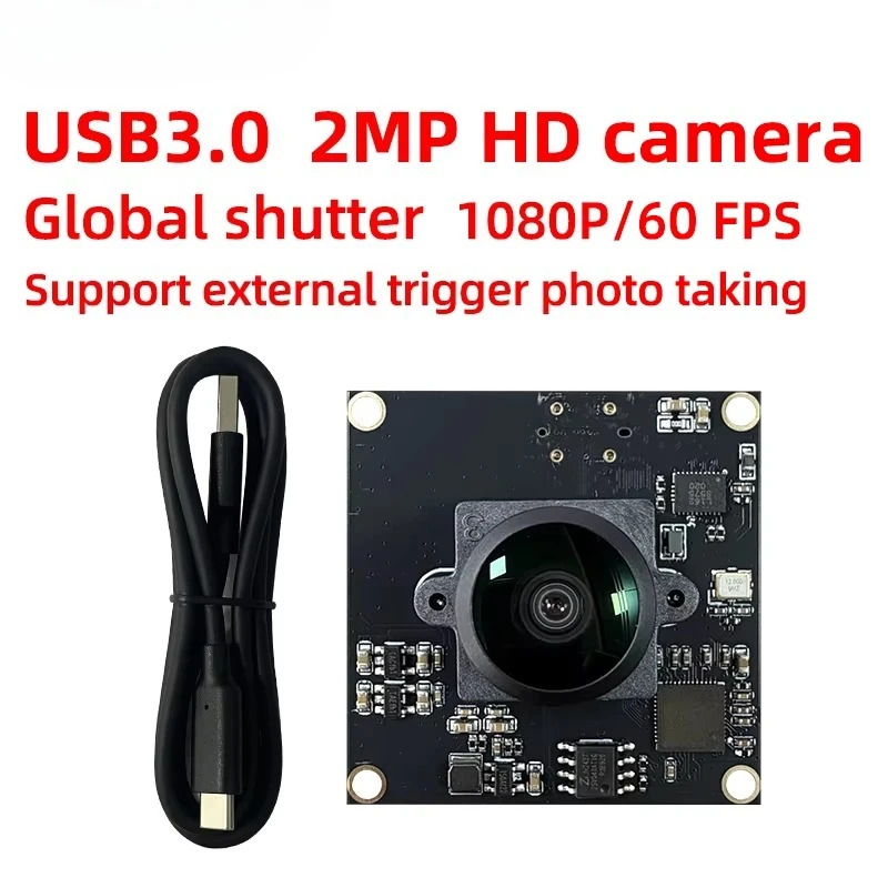 For DECXIN AR0234 USB3.0 Global Shutter Camera 1080P YUV 60FPS Industrial Camera Module Support External Trigger Photography