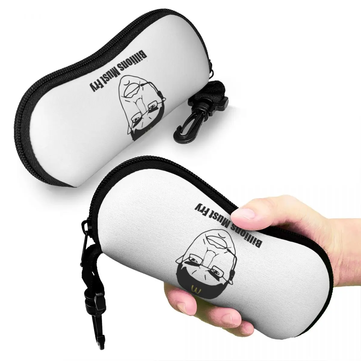 

CHUD Billions Must Fry Shell Glasses Case Protective Sunglasses Box Women Men Soft Eyeglass Bag Pouch