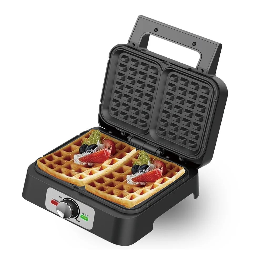 Home Breakfast Machine Waffle Machine Automatic Mini Double Sided Heated Electric Cake Pan Light Food Machine