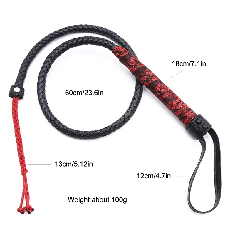 1m Bdsm Whip Bondage Restraints Erotic Riding Horse Fetish Leather Spanking Flogger Sex Toys For Women Couples Bdsm Toys