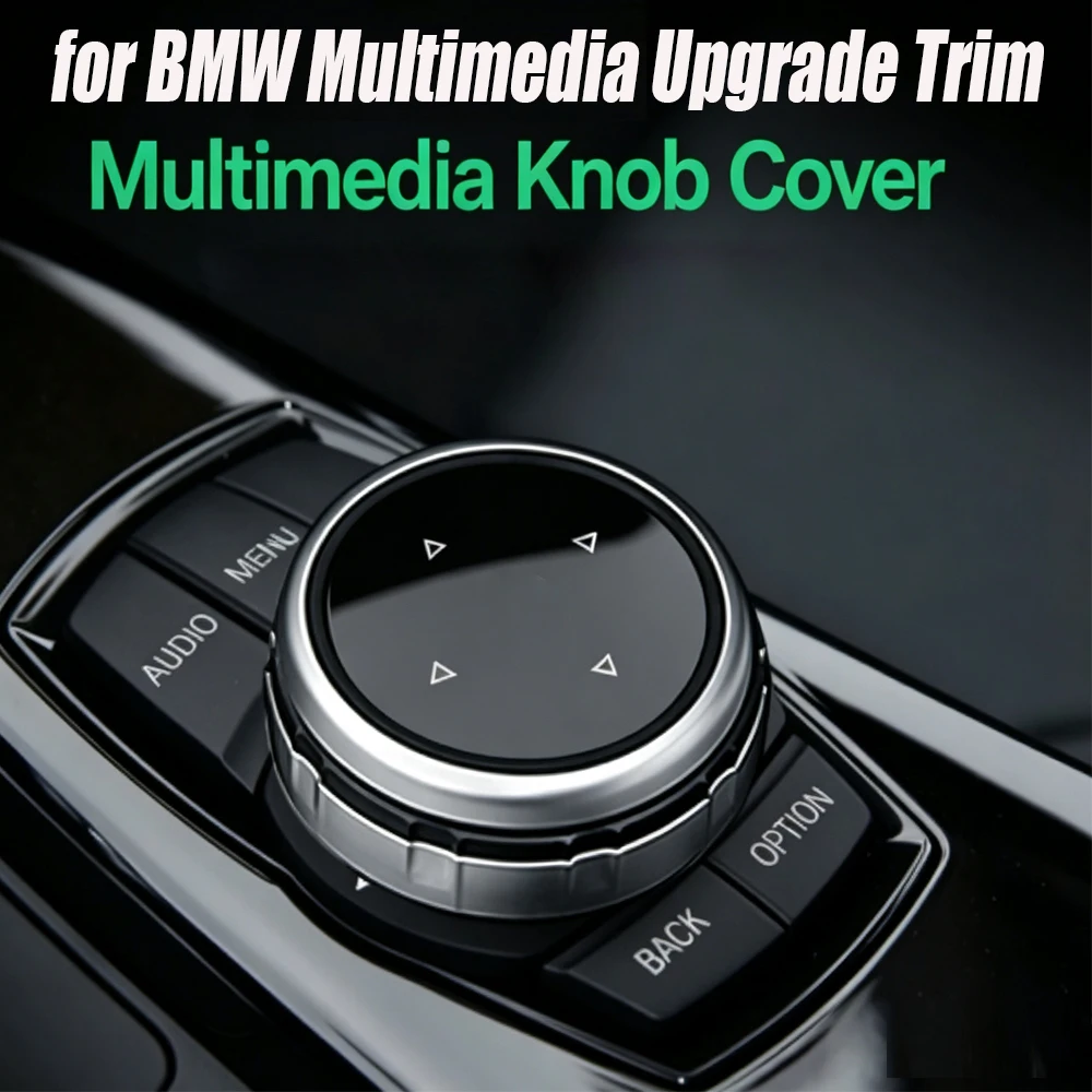 For BMW Big Multimedia Knob Cover Car Interior Modification Large Knob Replacement Fit 1 2 3 5 Series GT X1 X5 X6 E90 E60