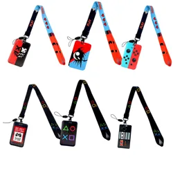 Cute Name Badge Card Holder Game Player Business Card Hanging Neck Card Holder Lanyard Nurse ID Card Case Small Gift