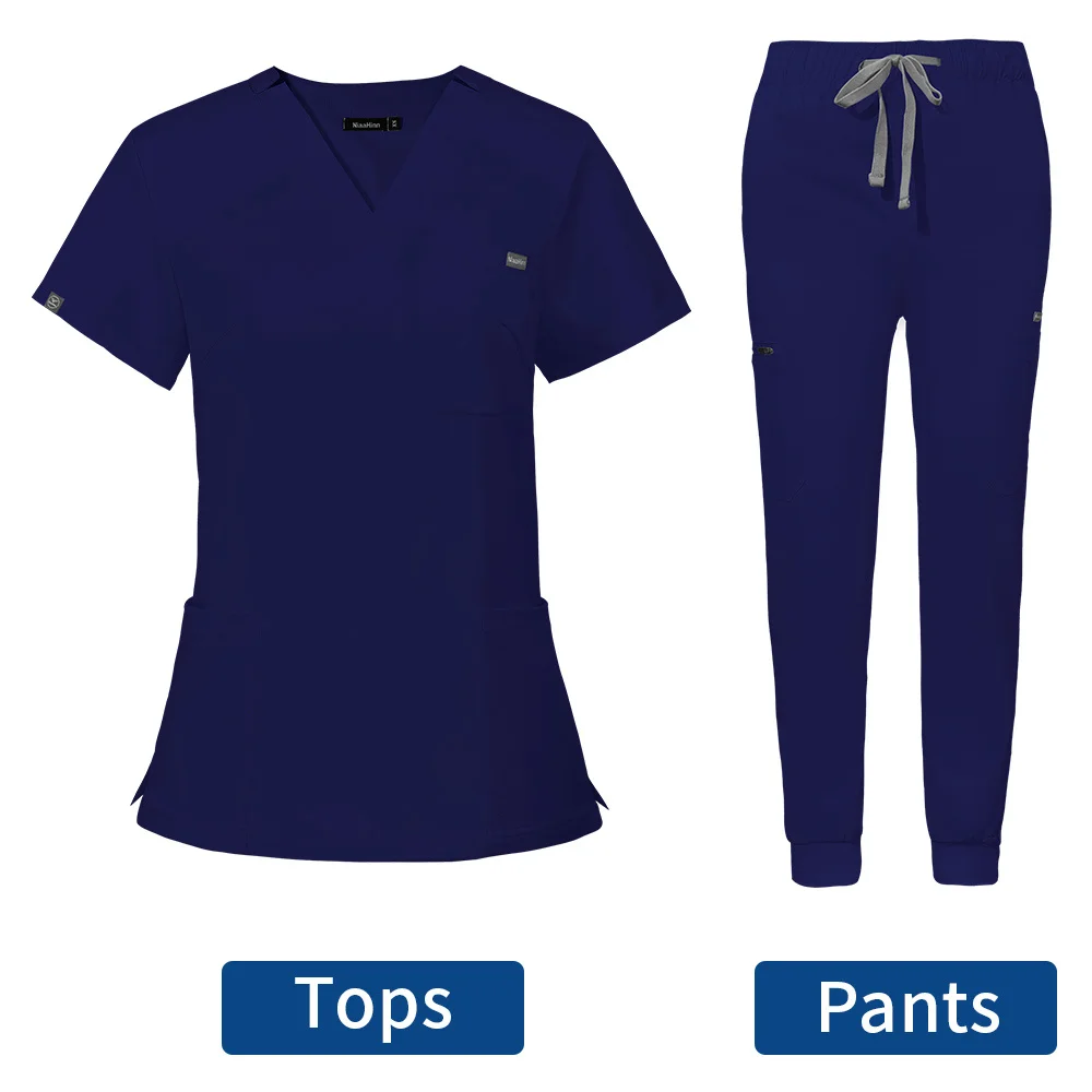 Uniformi mediche ospedaliere set di scrub per medici accessori per infermieri uniforme chirurgica per le donne abbigliamento da lavoro per cliniche odontoiatriche abiti